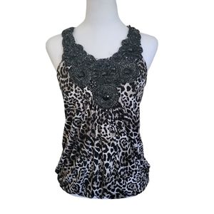 Animal Print Statement Top sz S